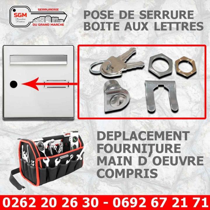 Serrure de boîte aux lettres La Réunion